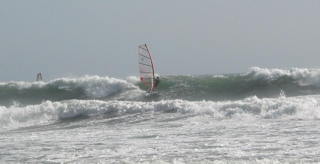 Windsurfing - John on wave in California